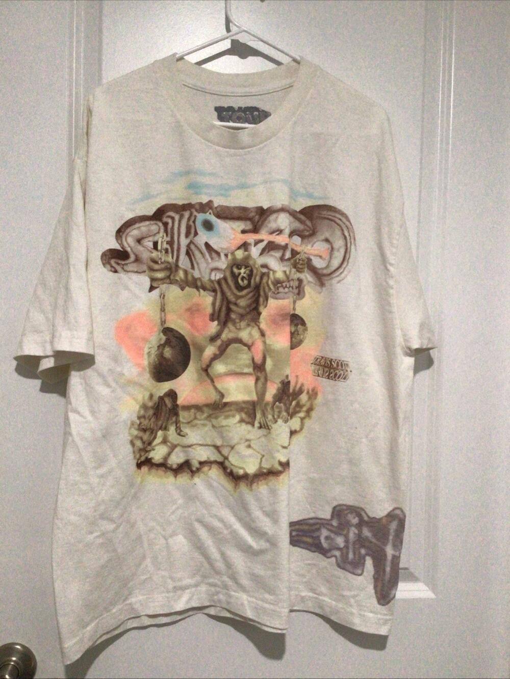 Travis Scott Utopia Tour Skitzo Hip-Hop T-Shirt Size 2XL New